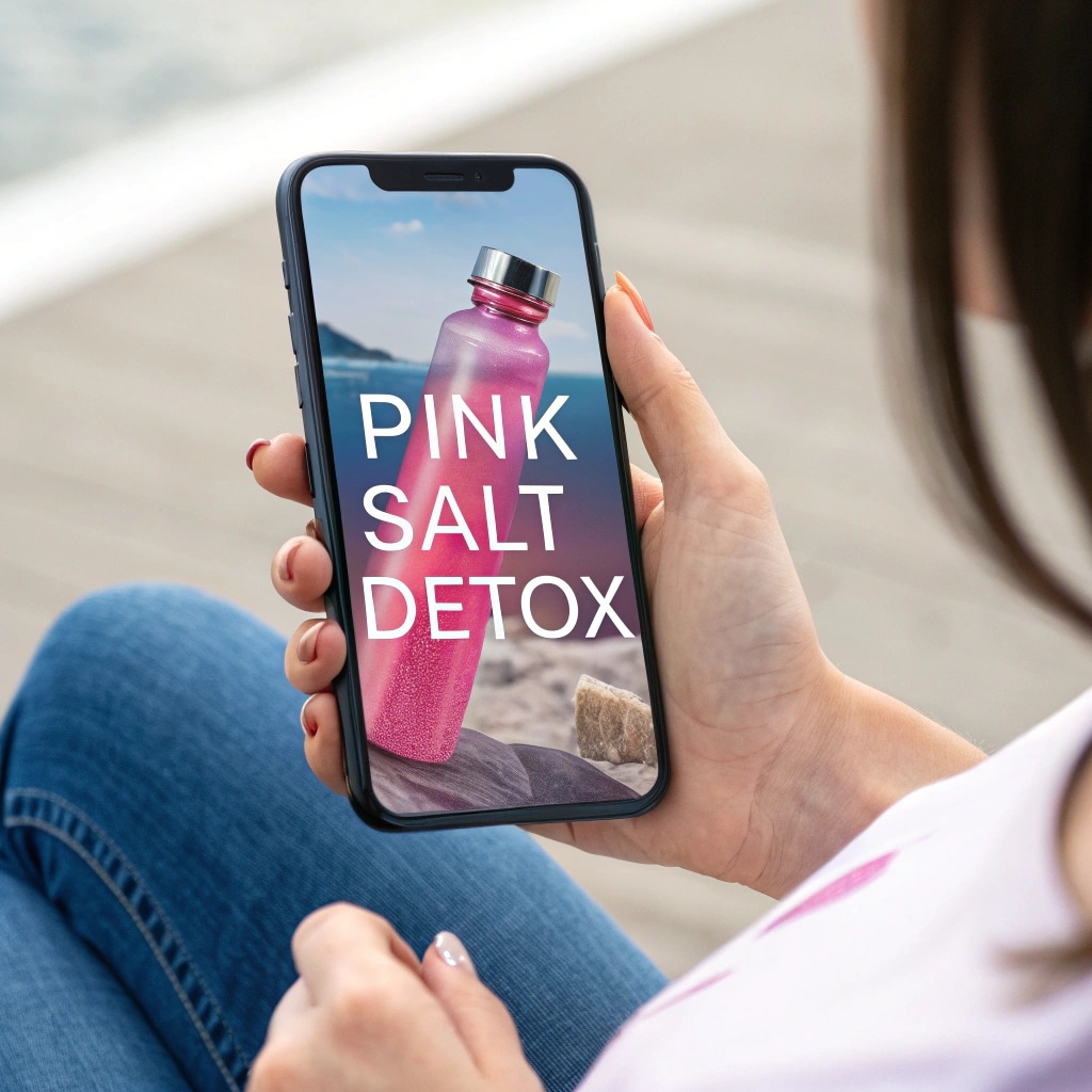 TikTok trend on Himalayan pink salt detox challenge