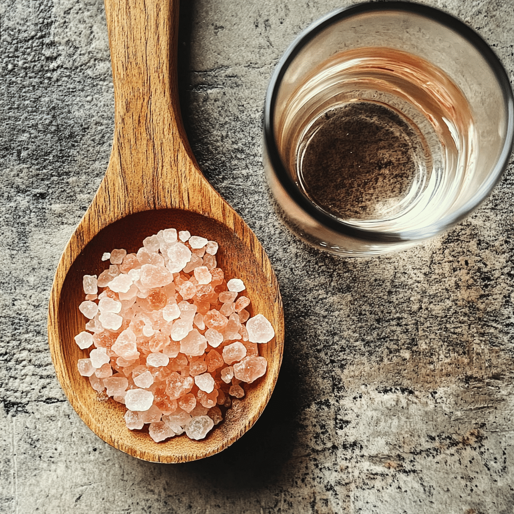 Himalayan salt and water ingredients