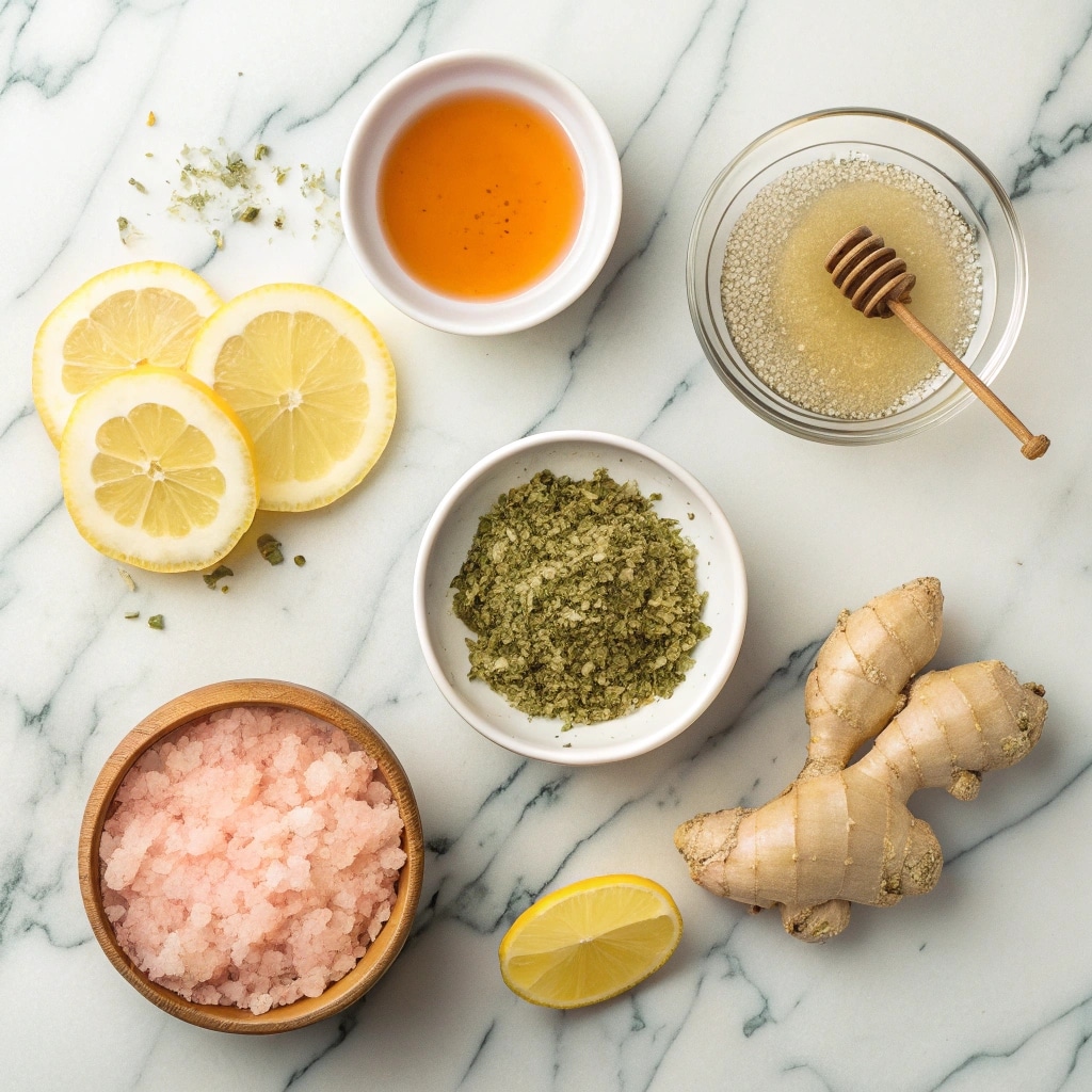 Ingredients for Natural Mounjaro Tea DIY