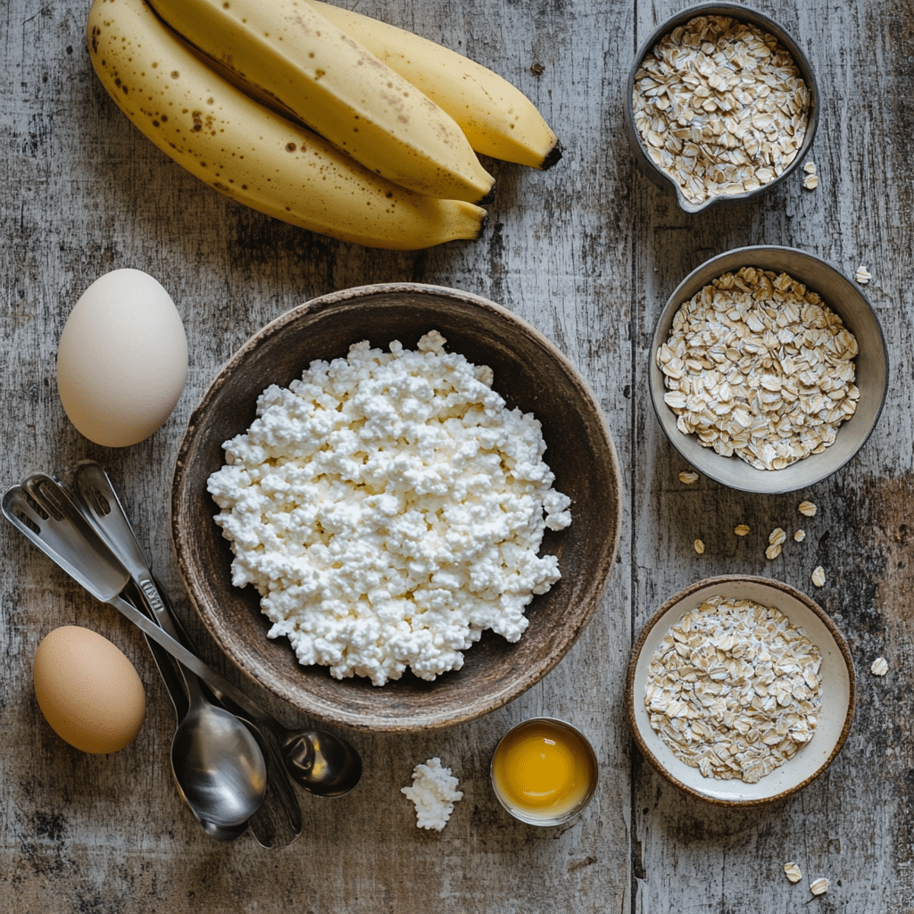 Cottage Cheese Pancake Bars 6 Cottage Cheese Pancake Bars with mix-ins