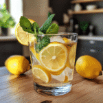 iced lemon detox drink