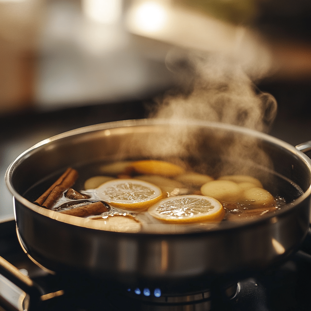 How to Use Cinnamon Lemon Tea for Fat Loss Before Bed 7 Simmering cinnamon lemon tea for fat loss at night