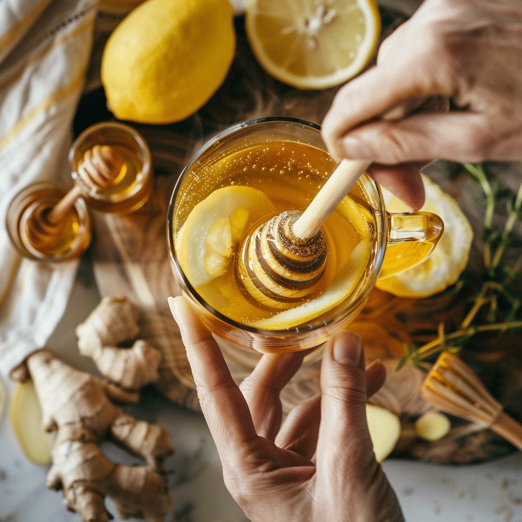 stirring-apple-cider-vinegar-fat-burning-tea