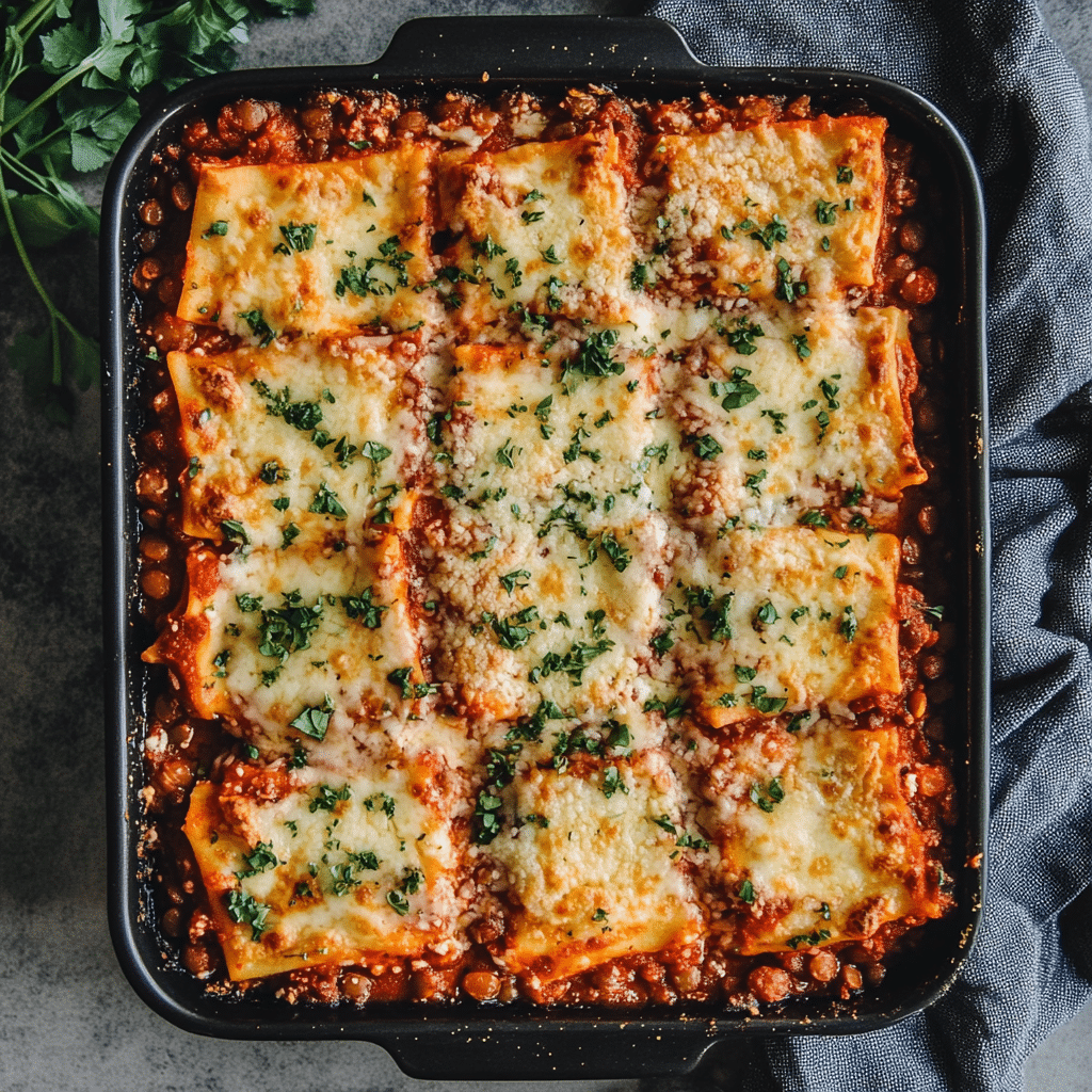 High Protein Lasagna Recipe: Your Simple, Powerful Comfort Fix 9 Vegan gluten‑free high protein lasagna with lentils and vegan cheese