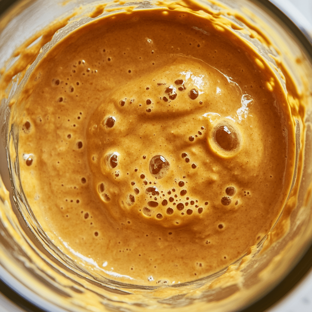 Blended batter for pumpkin cottage cheese waffles