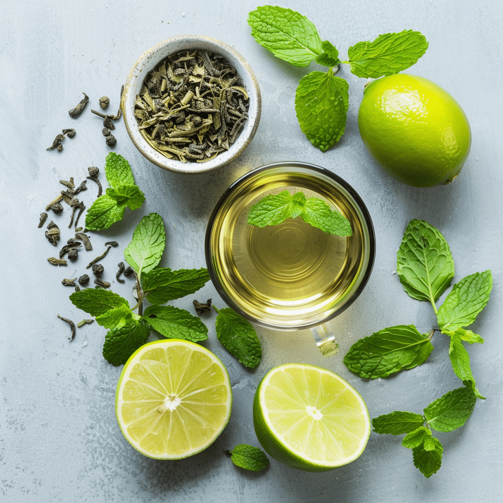 Green Tea with Mint & Lime for Belly Fat 4 Green Tea with Mint & Lime for Belly Fat