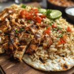 One Pot Shawarma Chicken And Rice 3 One Pot Shawarma Chicken and Rice dish served in a bowl