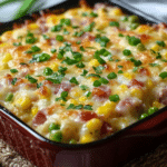 Farmer’s Casserole 5 Delicious Farmer’s Casserole ready to serve with fresh ingredients.