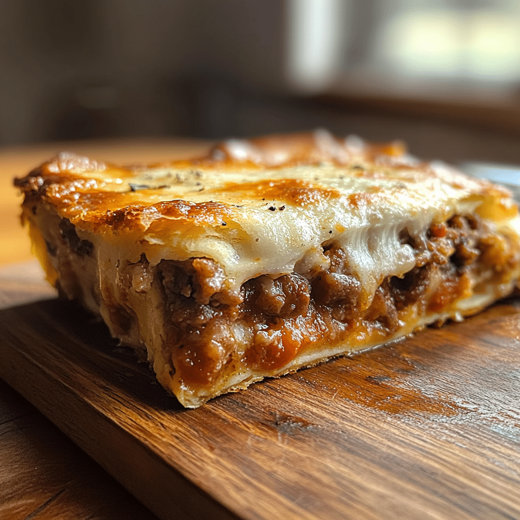 Hobo Casserole Delight served in a rustic dish with fresh ingredients.