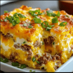 Ultimate Overnight Breakfast Casserole 5 Ultimate Overnight Breakfast Casserole with eggs, cheese, and vegetables
