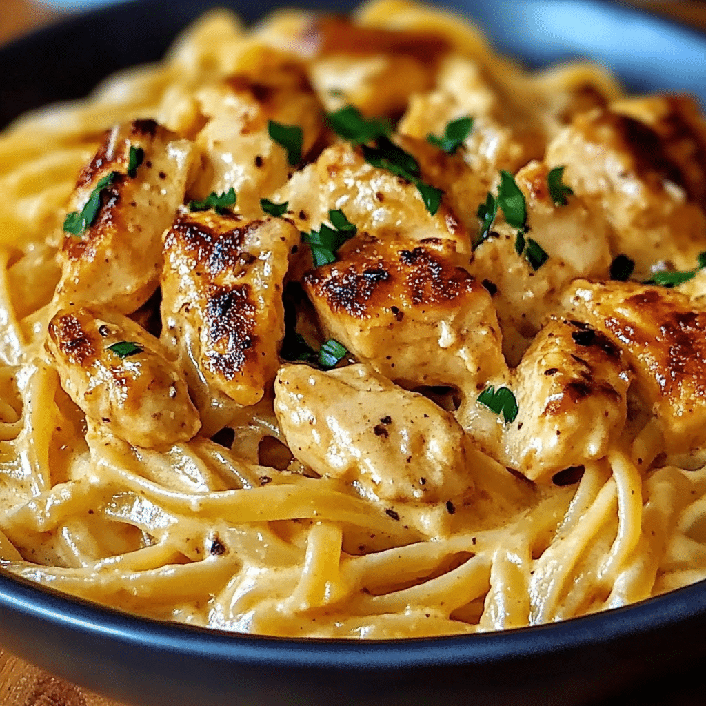 Easy cowboy butter chicken linguine prepared in 30 minutes