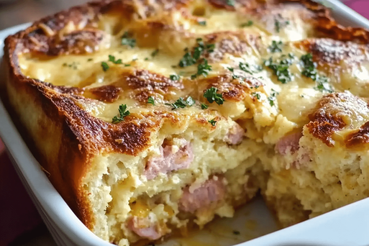 Monte Cristo Breakfast Casserole