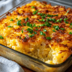 Easy Hashbrown Breakfast Casserole - Family Favorite 5 Delicious hashbrown breakfast casserole served on a plate, perfect for family gatherings.