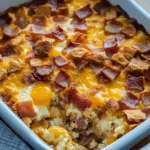 Irresistible Crack Breakfast Casserole for Easy Mornings 7 Irresistible crack breakfast casserole ready to serve on a breakfast table