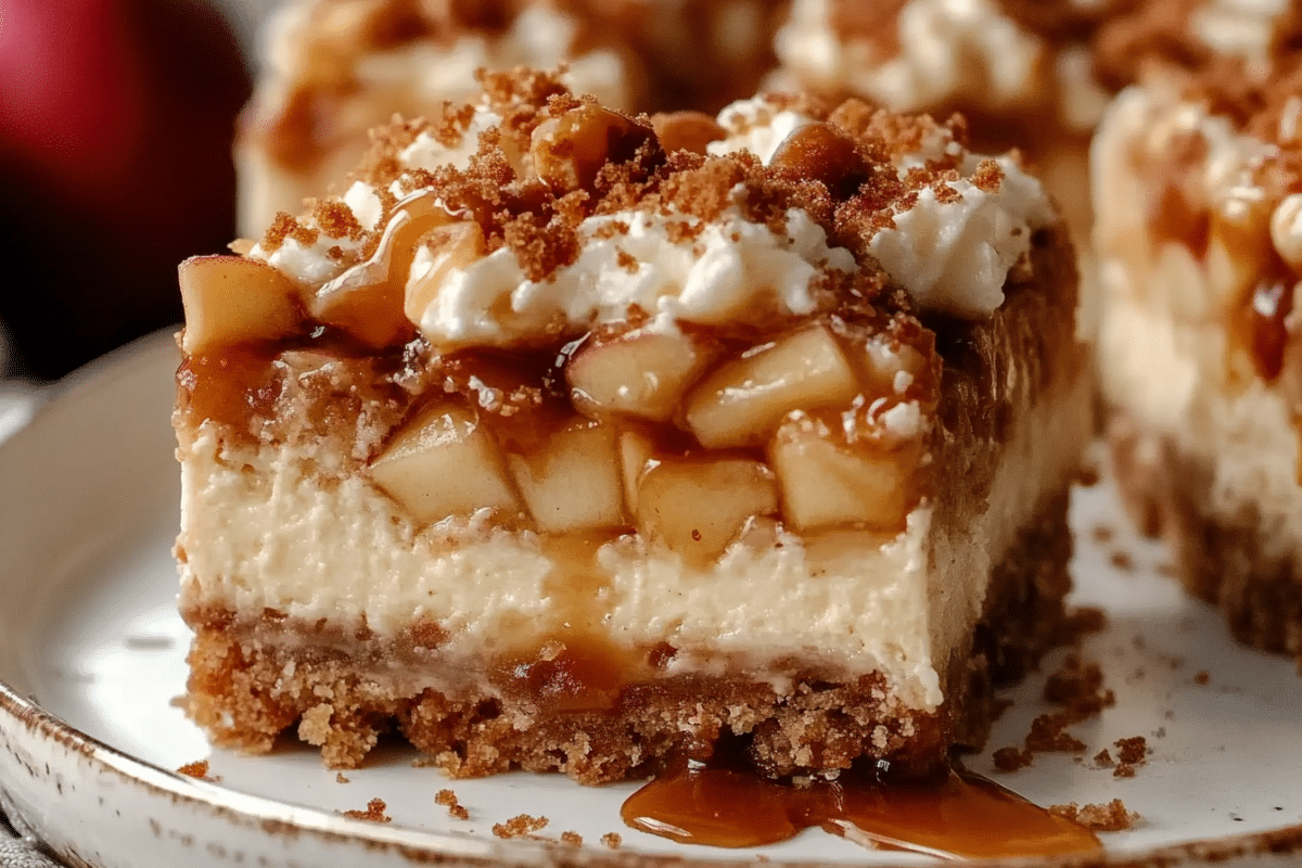 Caramel Apple Cheesecake Bars 5 Caramel Apple Cheesecake Bars