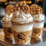 Cookie Butter Cheesecake Cups 7 Delicious Cookie Butter Cheesecake Cups topped with cookie crumbles