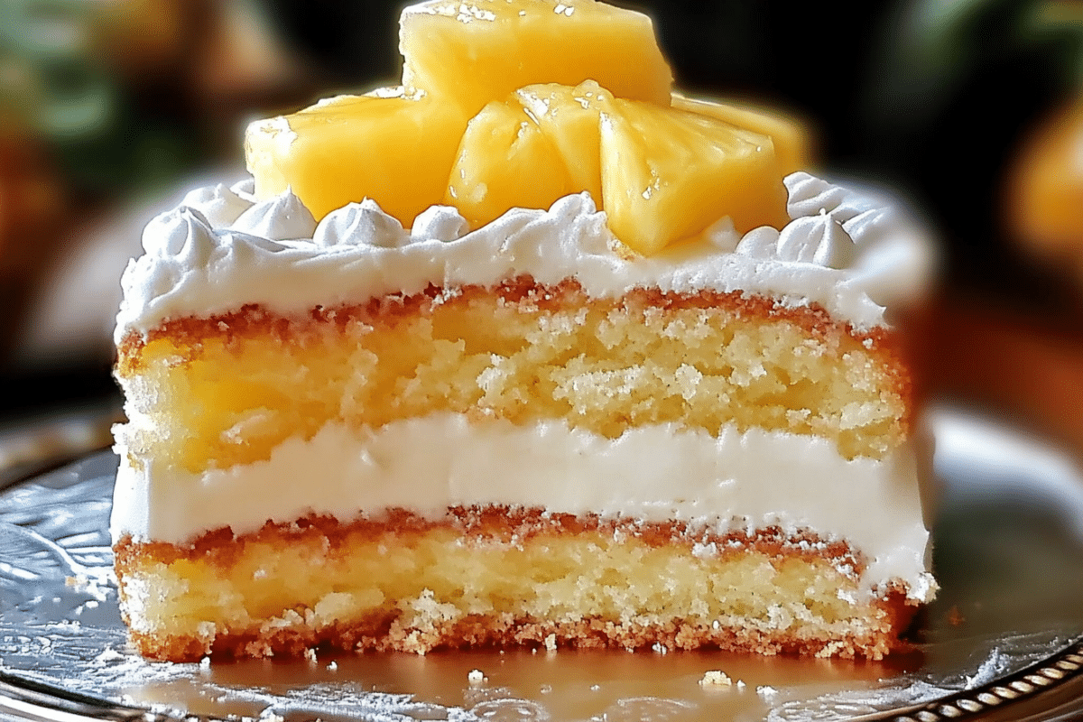 Juicy Pineapple Heaven Cake
