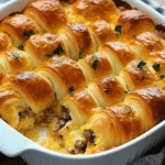 Overnight Croissant Breakfast Casserole 7 Delicious overnight croissant breakfast casserole ready to serve