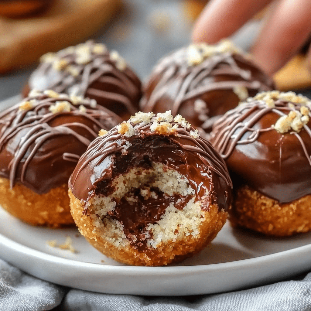 Baked Nutella Bombs 4 Delicious baked Nutella bombs fresh out of the oven
