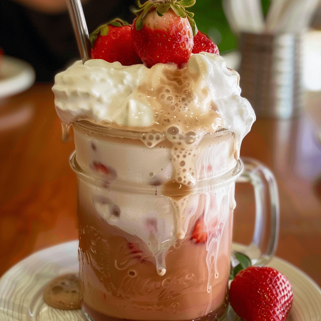 Strawberry Cold Foam Recipe with Creamy Texture