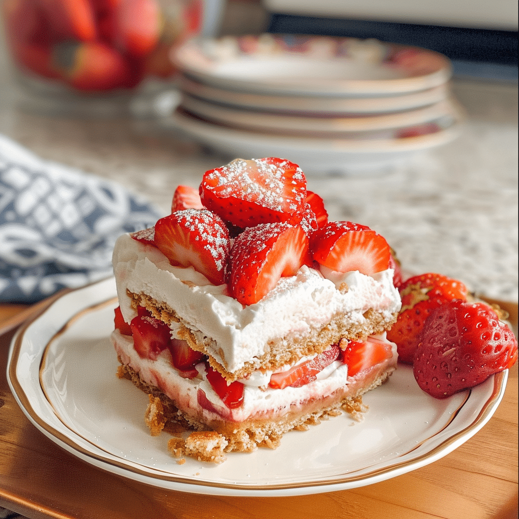 Strawberry Icebox Cake: Creamy Layers Inside
