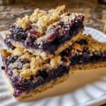 Blueberry Crumb Bars Recipe With Flaky Texture